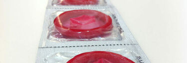Sheet of condoms contraception