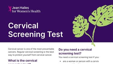 Cervical Screening Test Fact Sheet Thumb