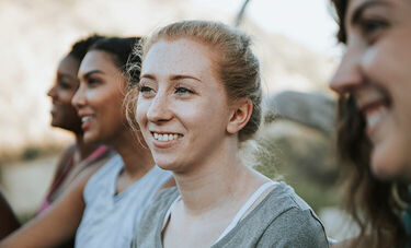 Group of women smiling