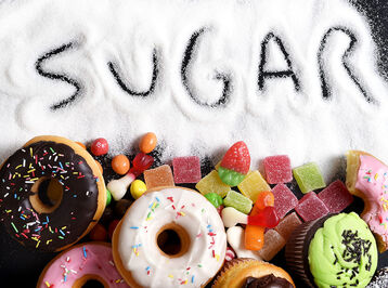 Sugar snacks junk food donuts lollies sweets