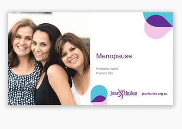 Menopause consumer presentation thumb