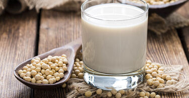 Soy milk and beans
