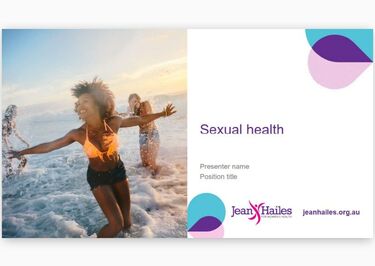 Educational presentation: Sexual health - cover slide