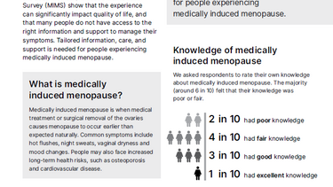 Medically Induced Menopause report cover