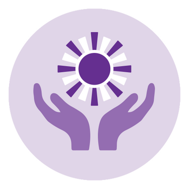 mental health purple icon