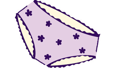 Illustration of women's underwear