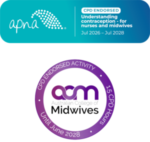 Understanding contraception for nurses and midwives APNA CPD endorsement logo